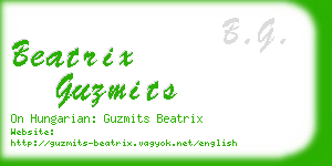 beatrix guzmits business card